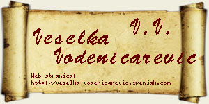 Veselka Vodeničarević vizit kartica
